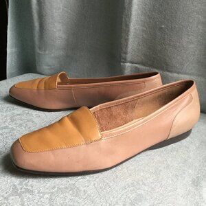 Enzo Angiolini Liberty Tri Tone Leather Flats